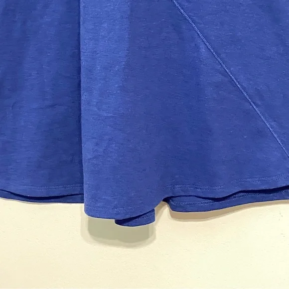 Soft Surroundings Blue 3/4 Sleeve V-neck Tunic Top size Petite Small - Picture 8 of 11